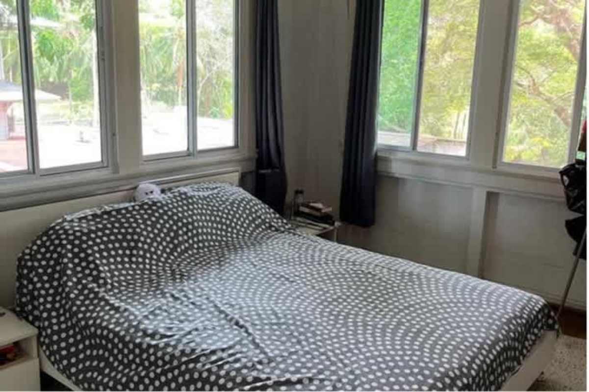 Large covered outdoor terrace in Balboa Ancón family home Panama City