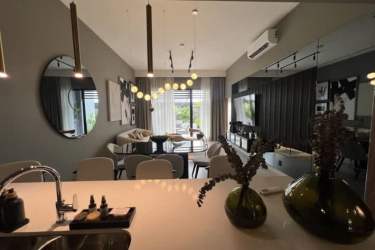 Cozy bedroom with modern design in Imaterra Panama Pacifico sustainable house