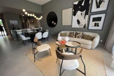 Private landscaped patio terrace garden sustainable home in Imaterra Panama Pacifico