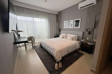 Kitchen with granite countertop stainless appliances eco home Imaterra Panama Pacifico