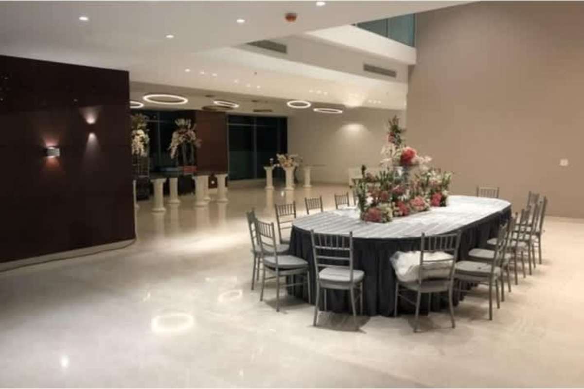 Spacious modern event hall with elegant decor at PH The Palace Bella Vista Panama