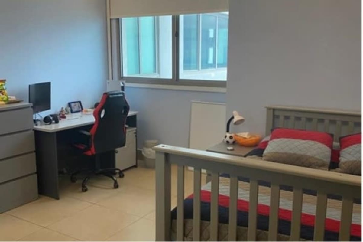 Bedroom with desk and gaming station PH Paramount Costa del Este Panama City