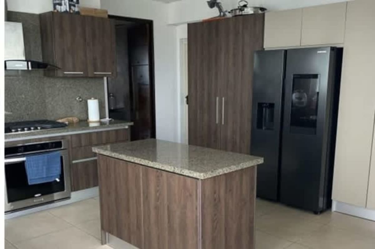 Remodeled kitchen island granite countertops PH Paramount Costa del Este Panama