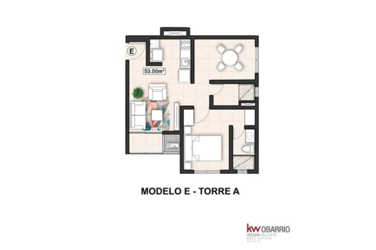 Tall apartment tower with retail and landscaping Alexa Towers on Avenida Balboa Panama City