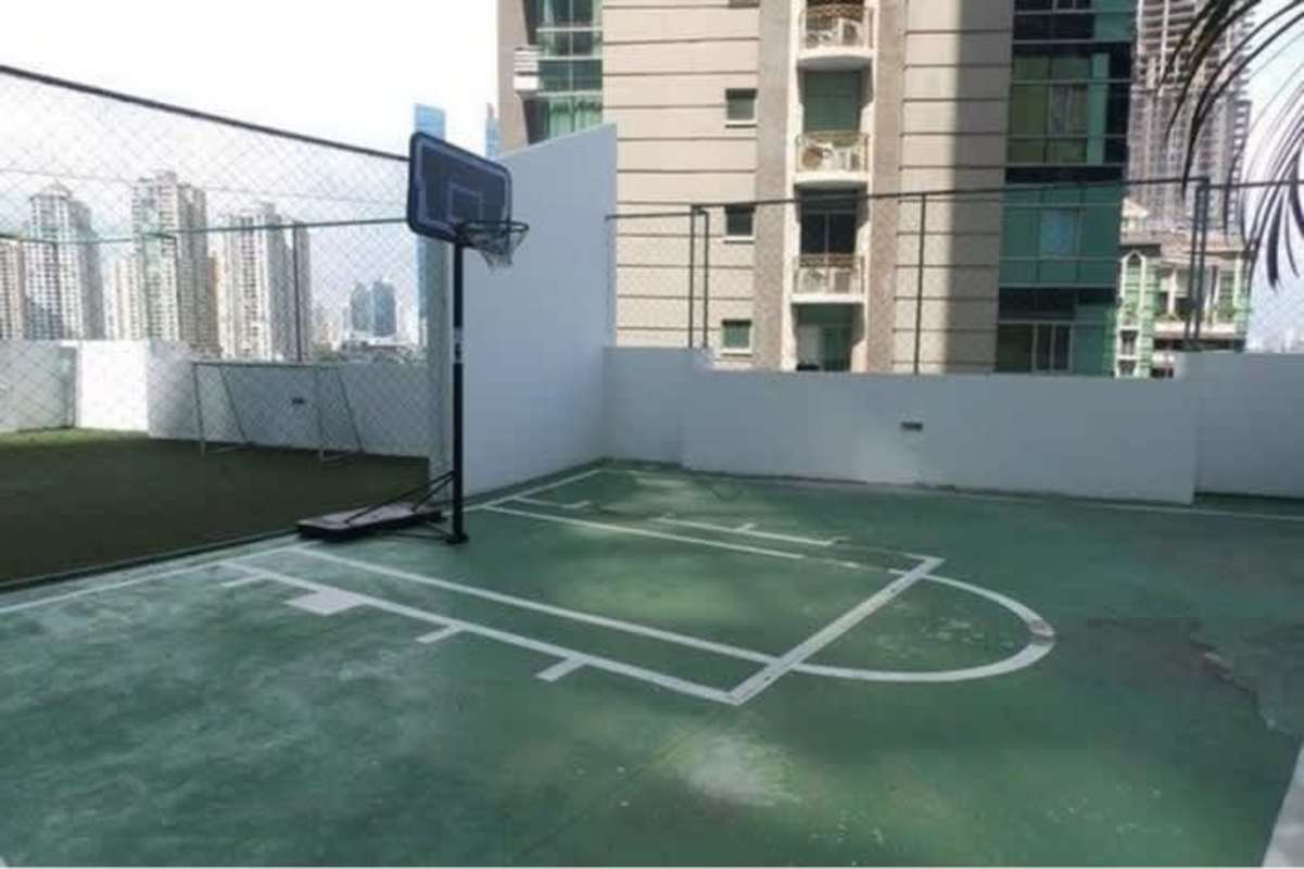 Luxurious bathroom double sinks granite countertop glass shower PH Ocean Club Punta Pacifica Panama