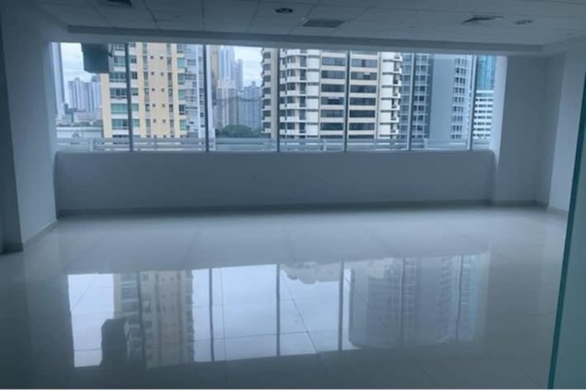 Modern commercial corridor with elevators access PH Bicsa Financial Center Panama