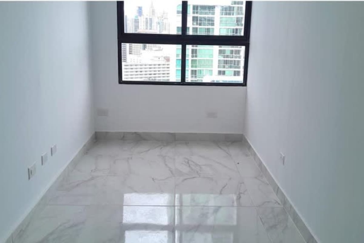 Modern bathroom marble tile rainfall shower PH The Gray Panama Condo