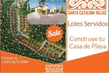 Overview aerial map of Santa Catalina Villas gated development at Panama Pacific coast