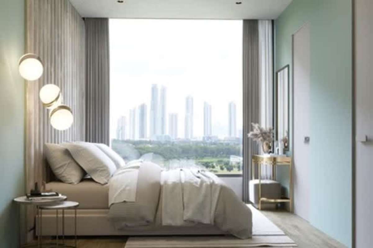 Bedroom featuring floor-to-ceiling window with city view at The Ivy Santa Maria Panama