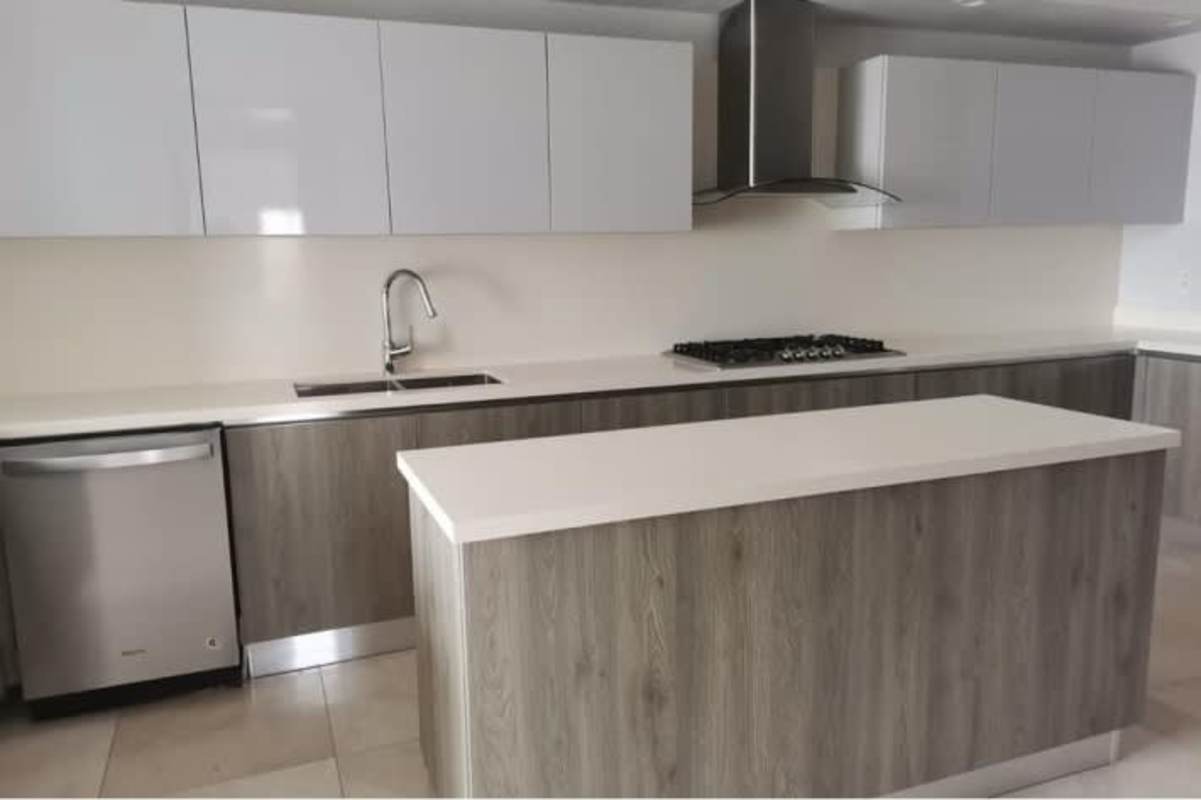 Elegant bathroom with glass shower, stone vanity, modern finishes Santa Maria Panama