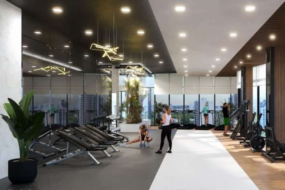 Contemporary architecture of PH The Next Tower with glass balconies in Panama City