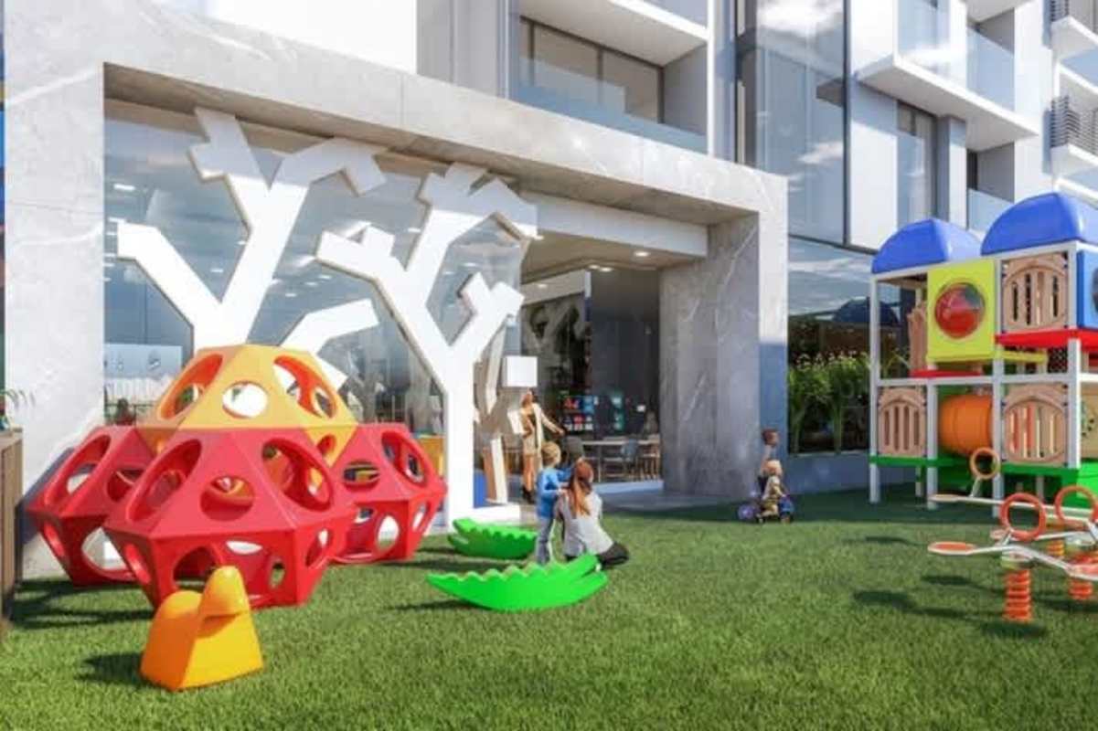 Children's outdoor playground with colorful equipment PH Next Panama Coco del Mar