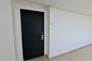 Bedroom with mountain and resort views in PH Town Center Playa Blanca Panama