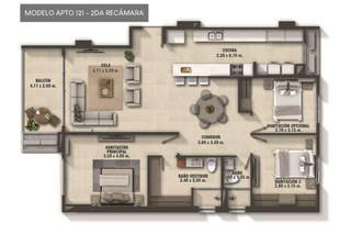 Apartment for Sale in El Cangrejo - 2 bedrooms