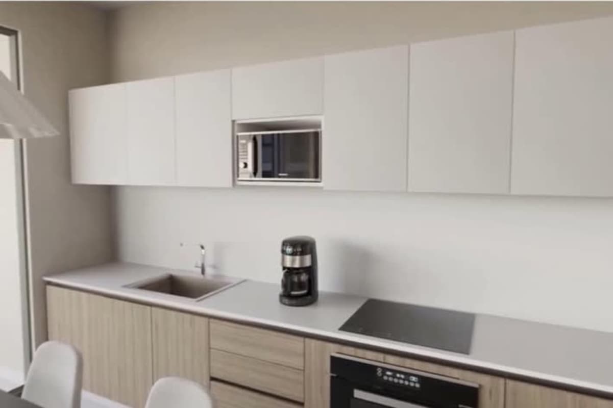 Rooftop sky garden with plants and walkways in Coco del Mar Panama