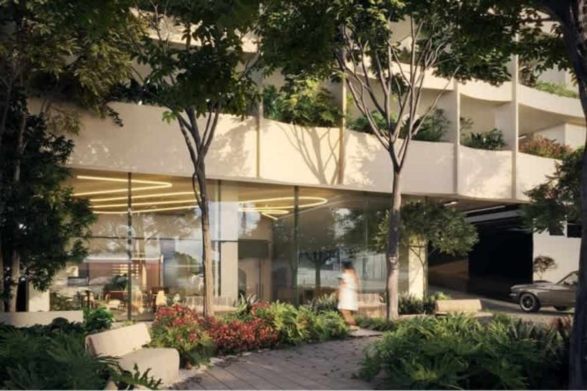 Aerial sunset view showing city skyline and waterfront near Coco del Mar Panama