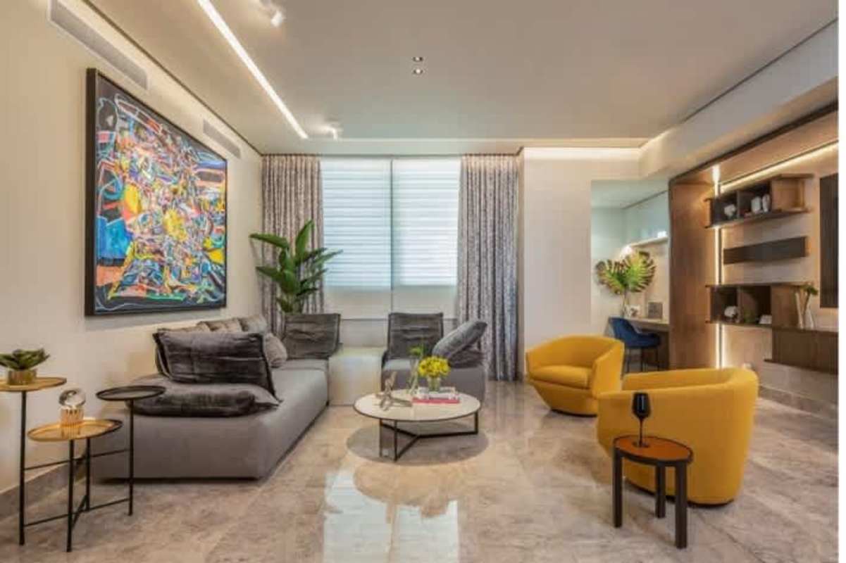 Modern luxury dining area open plan living in Punta Paitilla Panama apartment