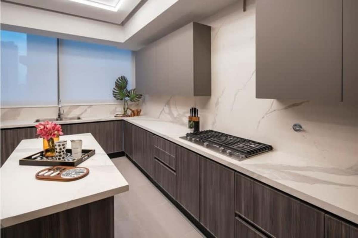 Luxury Italian design kitchen marble counters PH Pacific Point Panama
