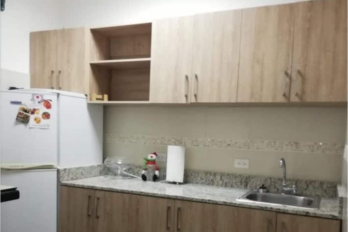 Reception with modern furniture and fingerprint access PH BICSA Obarrio Panama City