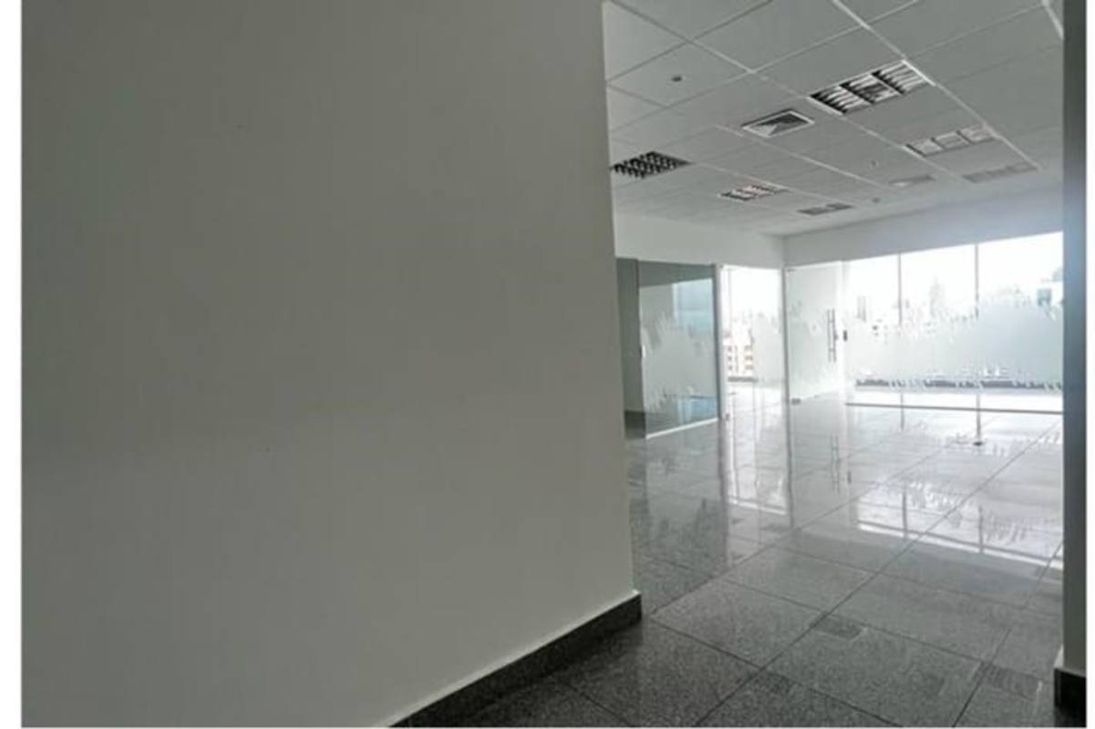 Spacious office with frosted partitions and glass walls at Obarrio Banking District Panama