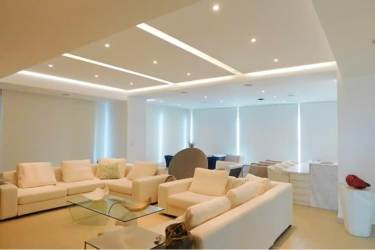 Luxury penthouse combined living and dining with panoramic ocean views Bijao Panama