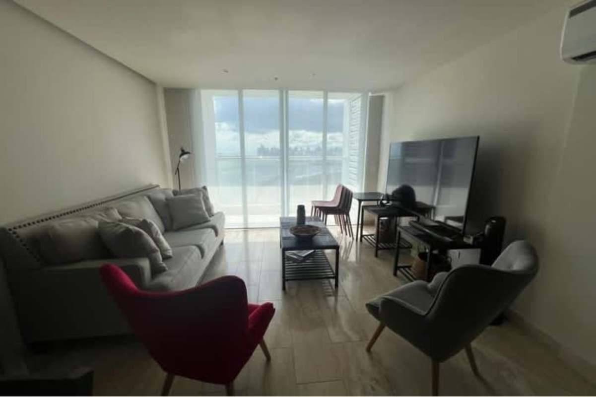 Furnished second bedroom in apartment for rent in Costa del Este Panama with natural light