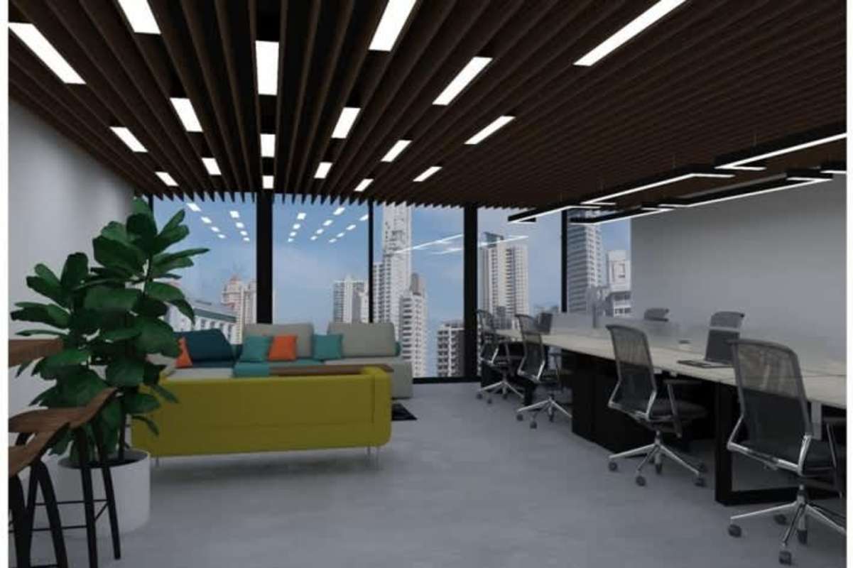 State-of-the-art gym panoramic windows skyline view La Cresta Panama