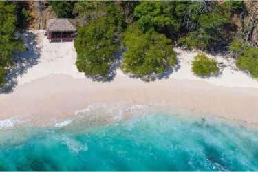 Large area of undeveloped beachfront titled land in Caribbean Cocuyé Panama ideal for eco resort