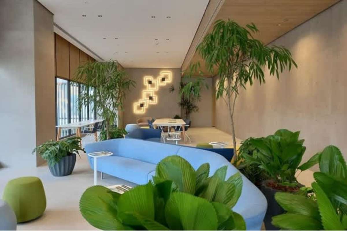 Contemporary bathroom with glass shower, granite vanity Greenwood Towers 200 Panama City