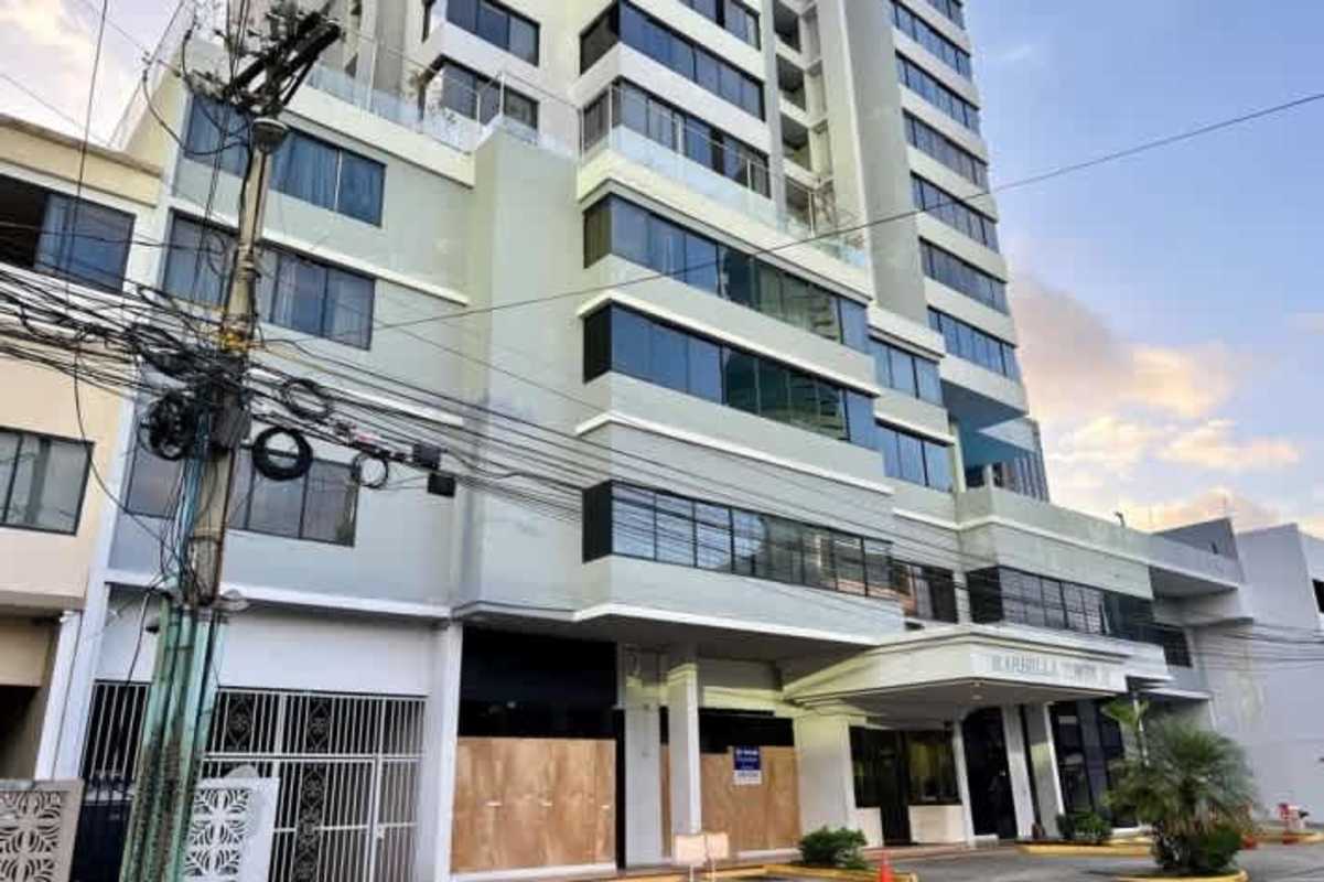 Modern facade with balconies and large windows PH Marbella Tower 2 Panama