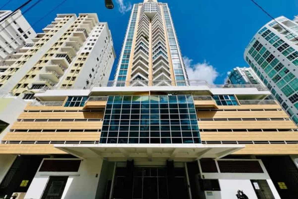 Luxury high-rise condominiums at PH Keops Tower with balconies and modern design in Panama City