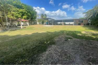 Caretaker home with garden and mature trees on large estate lot Bejuco Chame Panama