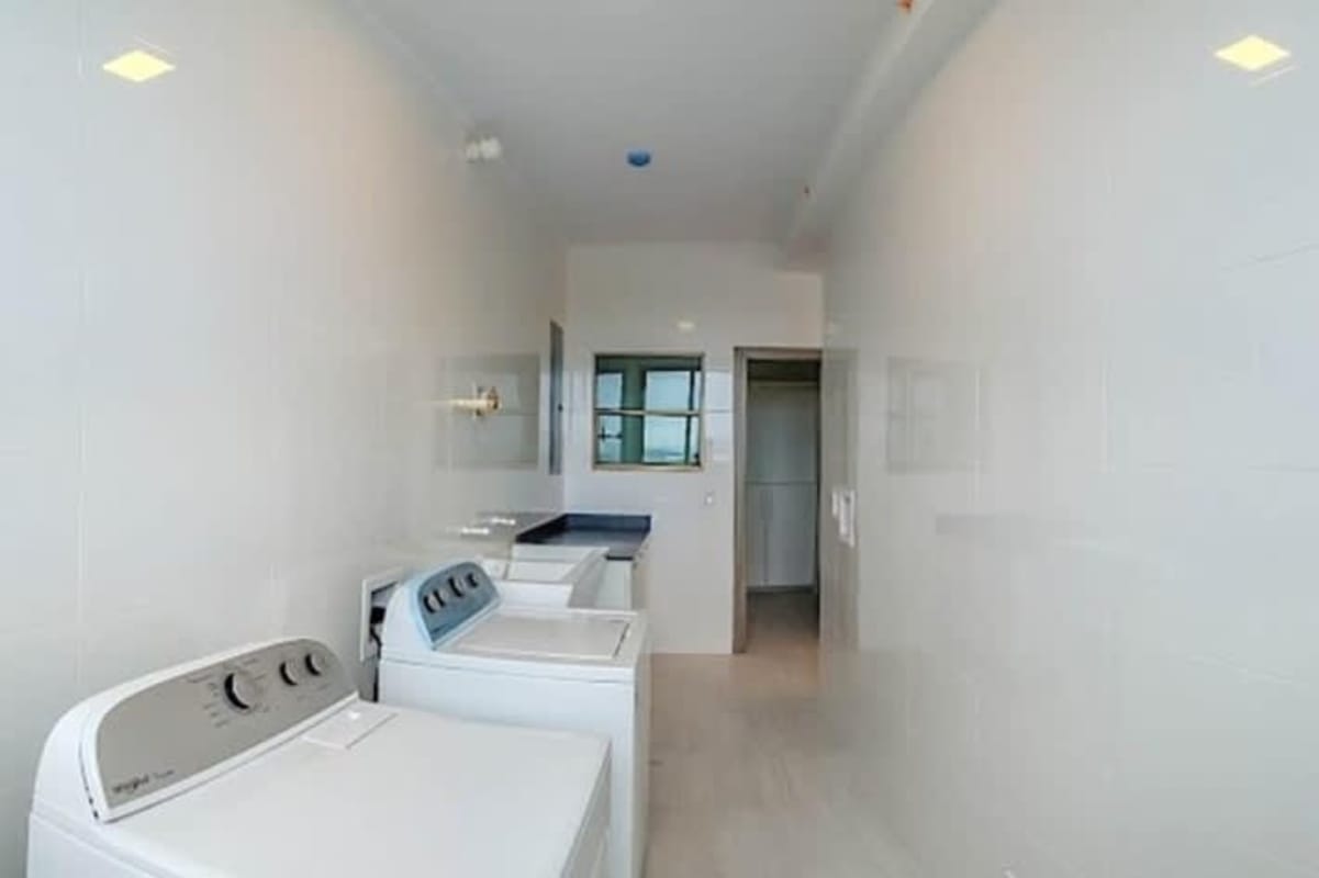 High floor sky lounge event hall in luxury tower Costa del Este Panama with ocean views