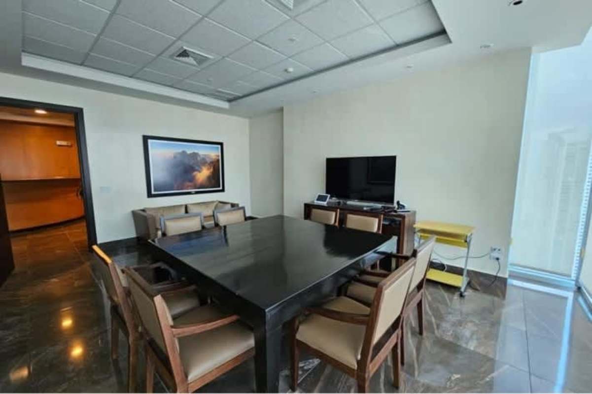 Private office with partition glass walls in Ocean Business Plaza Punta Pacifica Panama
