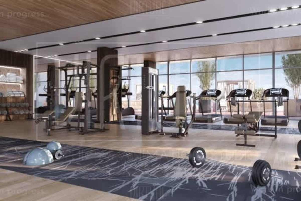 State-of-the-art gym with cardio and strength equipment in Oceana Santa Maria