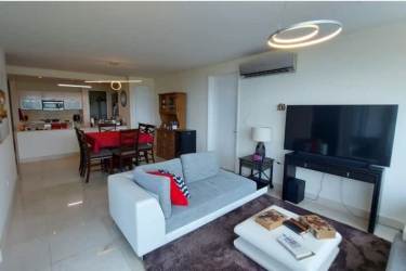 Furnished master bedroom with panoramic ocean view at PH Casa Bonita, Panama