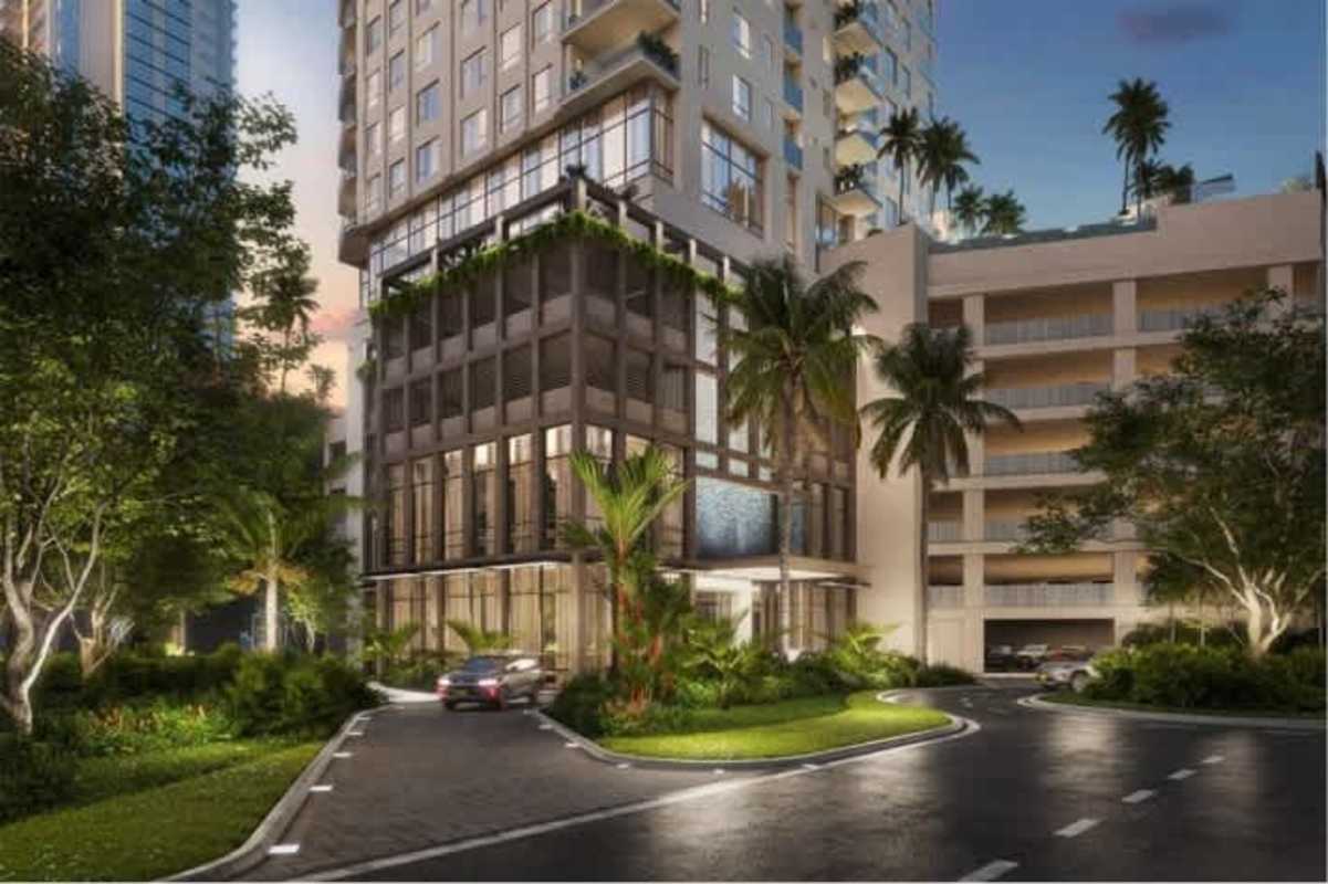 Double-height elegant lobby lounge at PH Santa Maria Residences with designer seating