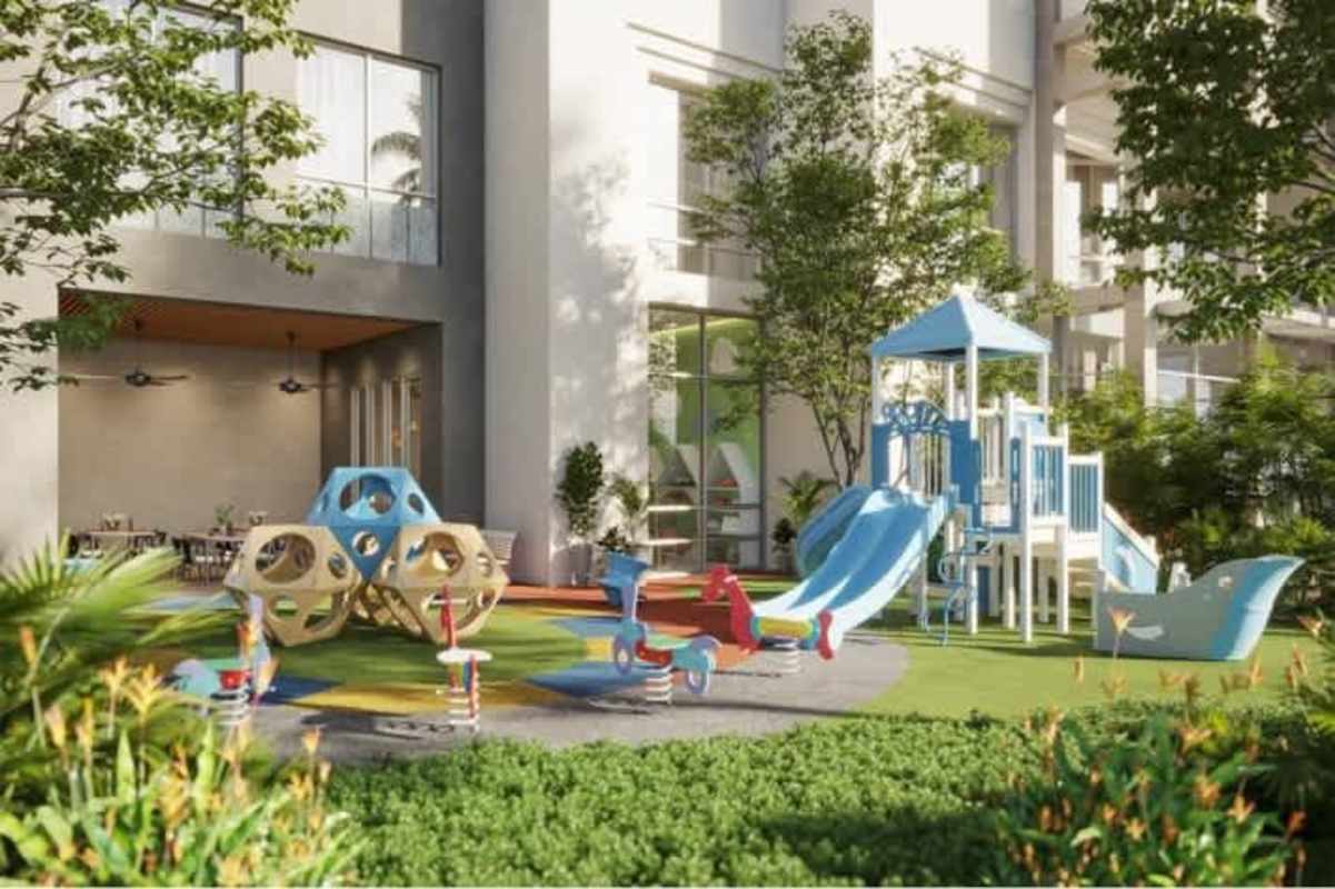 Children playground with slides and gardens in PH Santa Maria Panama City luxury condo