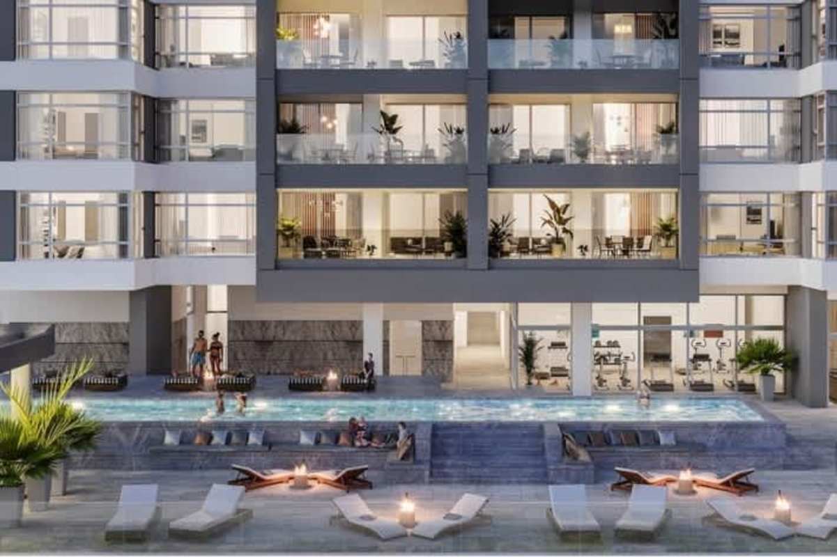 Resort-style swimming pools with landscaped gardens luxury condo in Santa Maria Panama