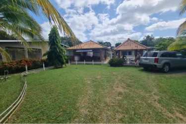 Tropical property with two houses, mature gardens, parking in Nueva Gorgona Panama Oeste