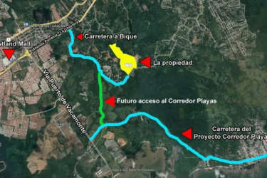 Lush countryside and hills suitable for large development project in Panama