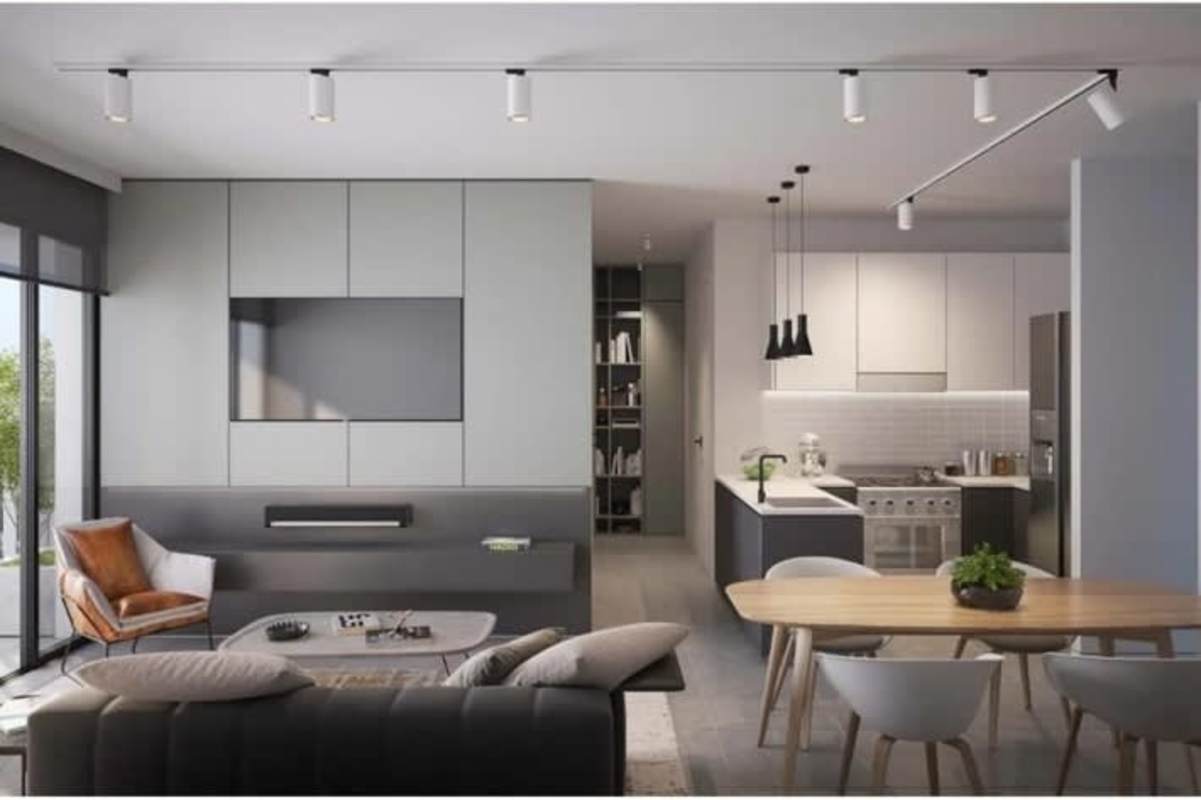 Open layout modern interior with minimalist design and city views in PH More Panama City