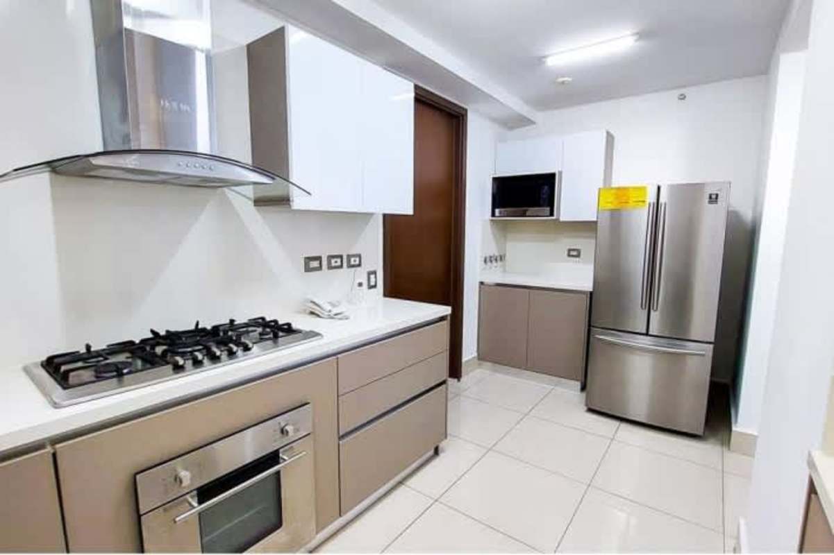 Spacious bedroom with large windows and ocean view in PH Oceana Costa del Este Panama