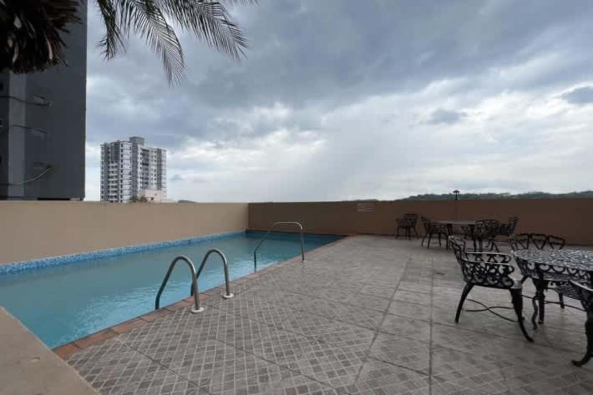 Outdoor children's play area with safe equipment in PH Royal Hill Betania Panama City