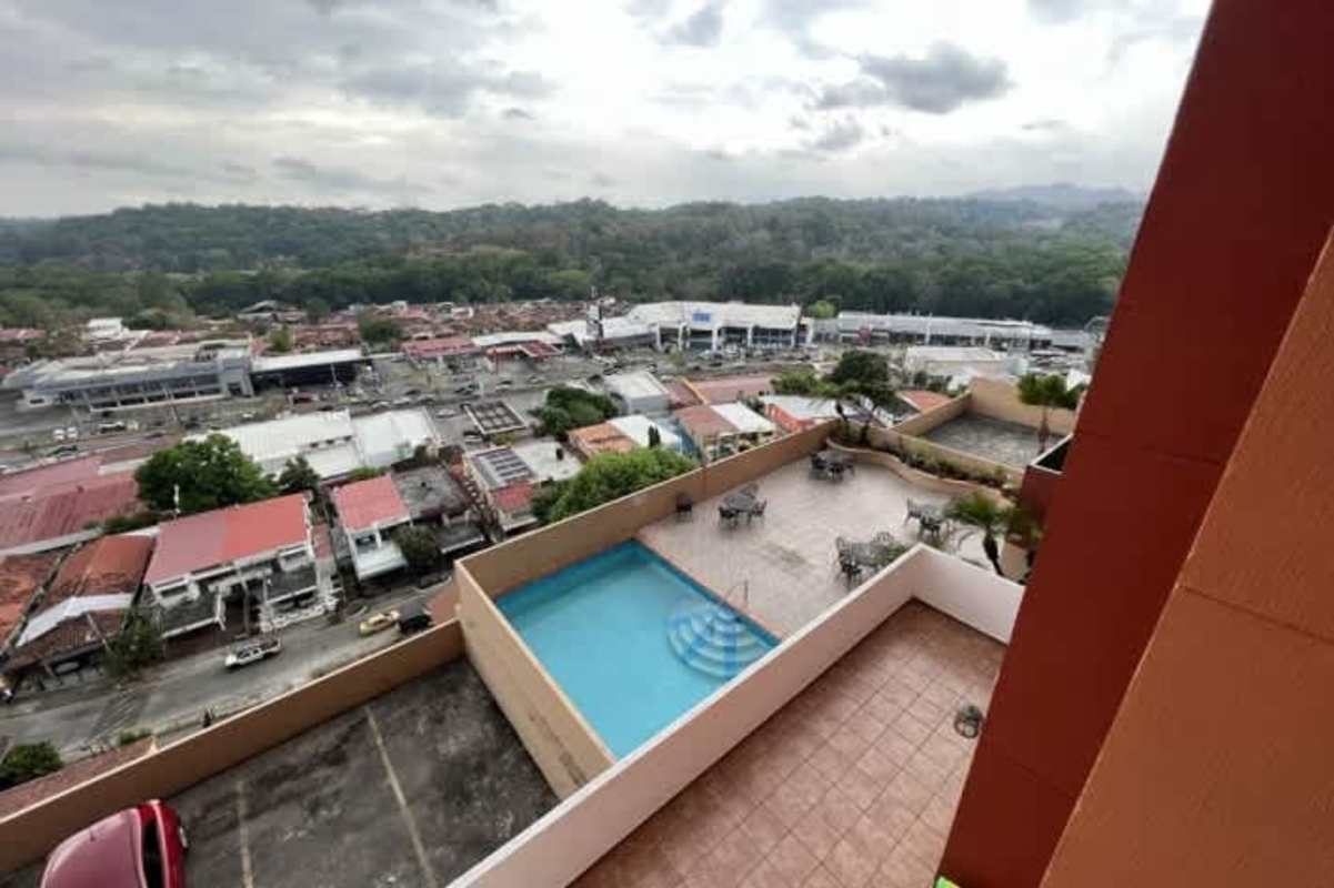 City and mountain views from rooftop pool and terrace PH Royal Hill Betania