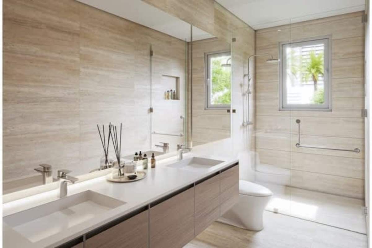 Spacious kitchen open to dining/living with elegant design Santa María Golf residence