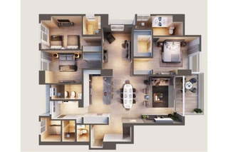 Apartment for Sale in Santa Maria - 3 bedrooms