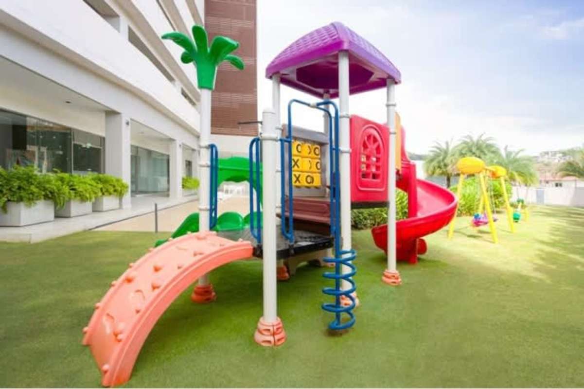 Outdoor children's playground with jungle gym PH Betania Park Panama City
