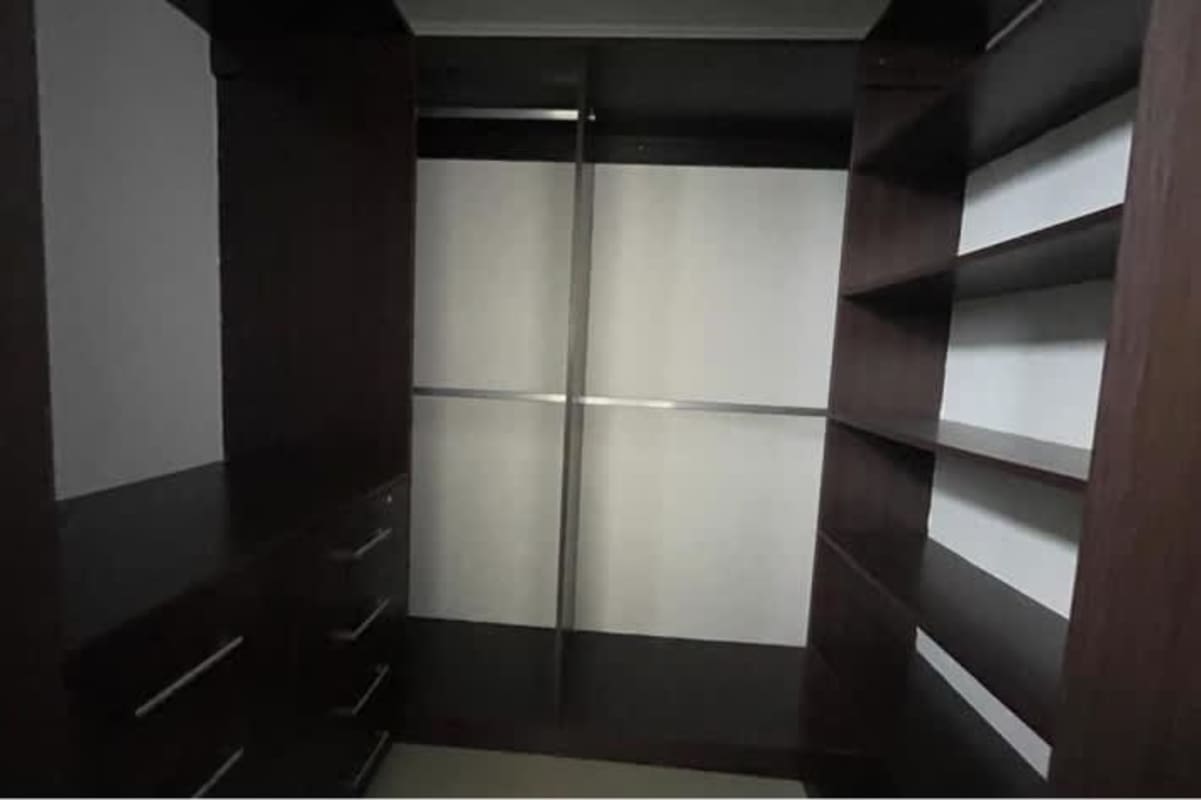 Contemporary bathroom with granite countertops and glass shower enclosure Betania Panama