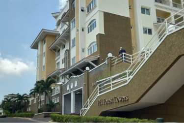 Mediterranean architecture of PH Forest Towers multi-story condo Panama Pacifico